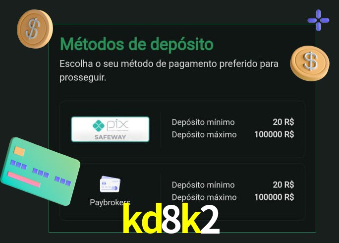 O cassino kd8k2 oferece uma grande variedade de métodos de pagamento